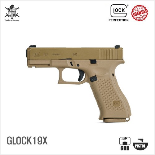 VFC UMAREX Glock 19X  (G19X) 가스핸드건 tan